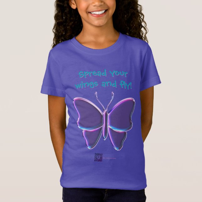 METALLIC BUTTERFLY T-Shirt  (Front)