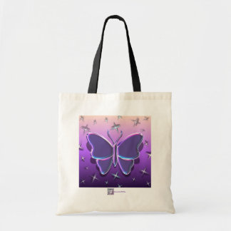 METALLIC BUTTERFLY Tote Bag