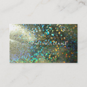Metallic card with brightness hologram
