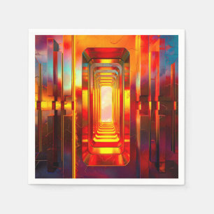 Metallic Celestial Sky Napkin