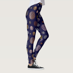 Metallic Circles Leggings