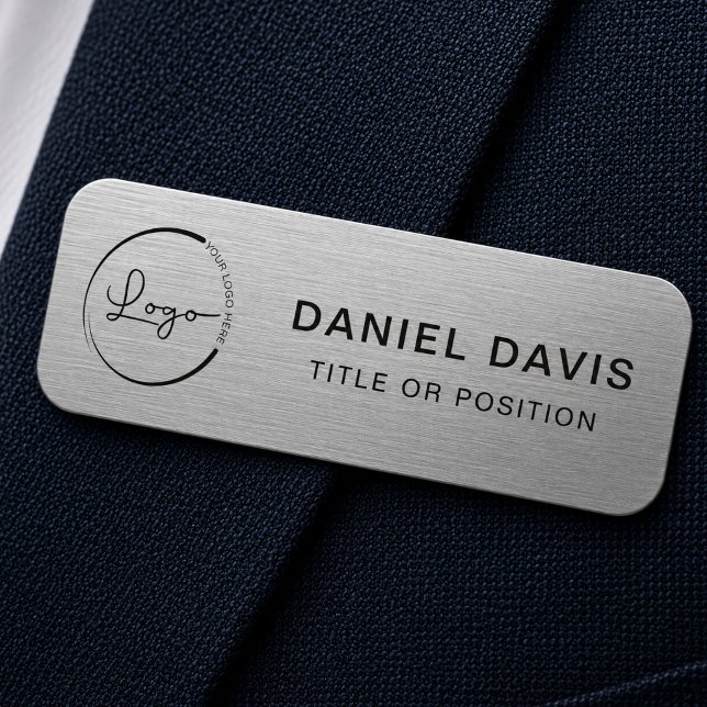 Metallic Company Logo  Name Tag (Creator Uploaded)