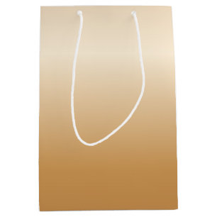 Metallic Copper Bells Medium Gift Bag