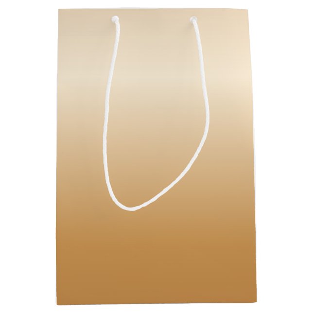 Metallic Copper Bells Medium Gift Bag (Front)