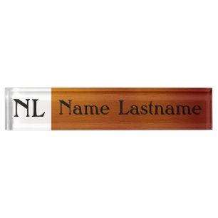 Metallic Copper Nameplate