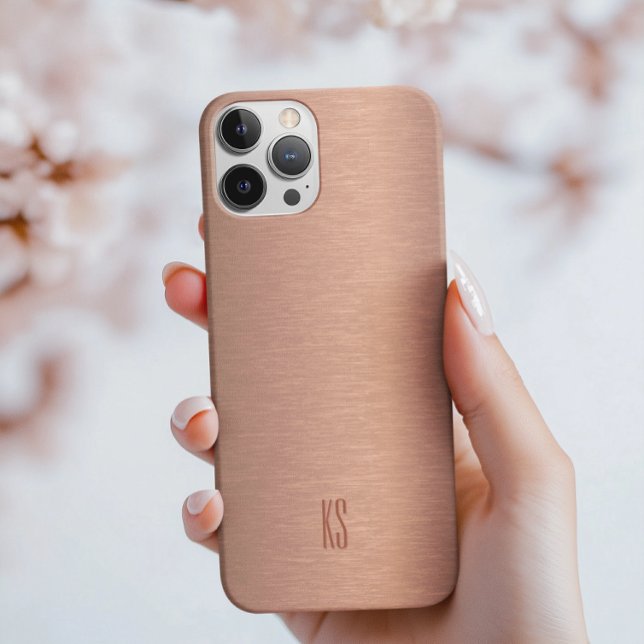 Metallic copper texture look background Case-Mate iPhone case (Creator Uploaded)