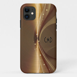 Metallic Copper Tones Stainless Steel Look iPhone 11 Case