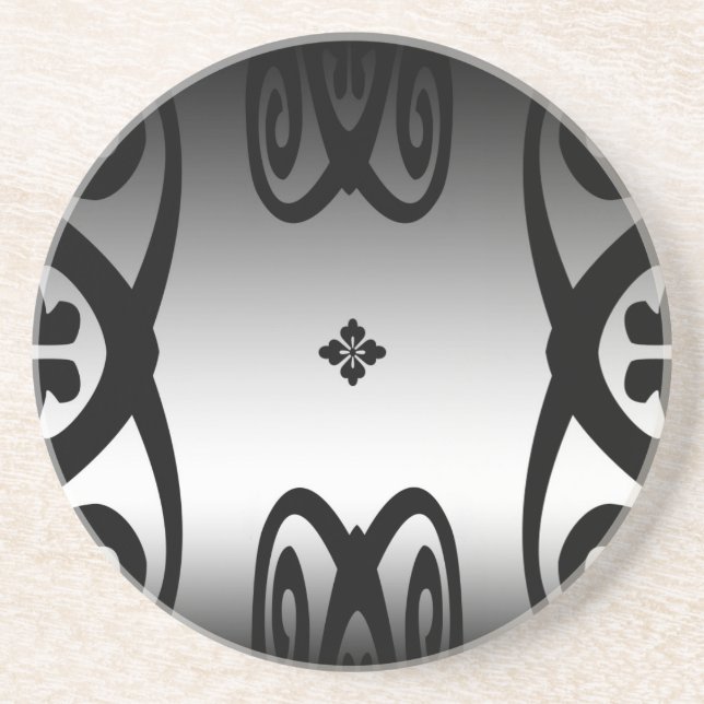 Metallic Curlicues Coaster (Front)