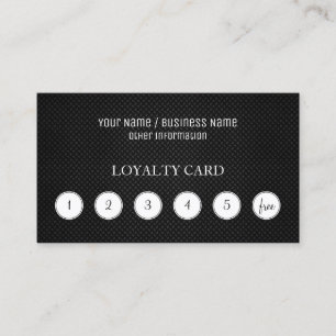 Metallic Customer Loyalty Punch Card