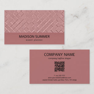 Metallic Diamond Patterns Business Card