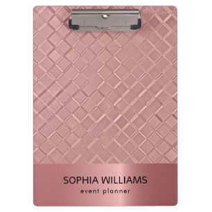Metallic Diamond Patterns Clipboard