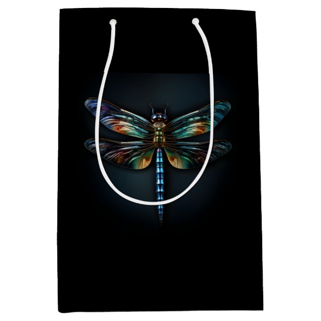 Metallic Dragonfly shirt Medium Gift Bag (Front)