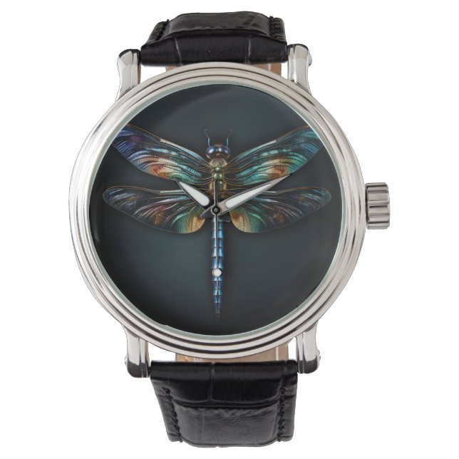 Metallic Dragonfly shirt Watch (Front)