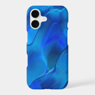 Metallic dunes in vivid blue color
