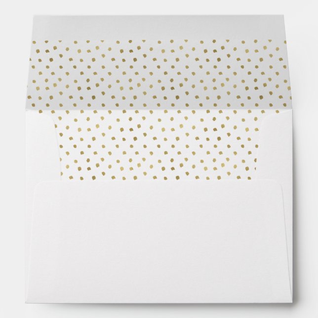 Metallic Faux Foil Joy Script Christmas Liner Envelopes (Back (Bottom))