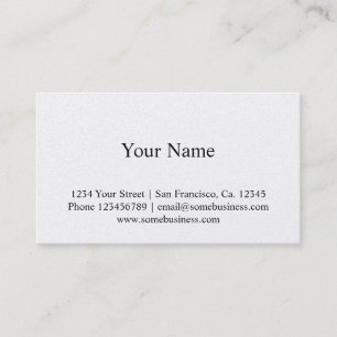 Metallic finish business card template