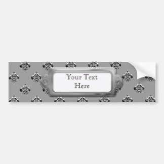 Metallic Fleur de lis (Silver) Bumper Sticker
