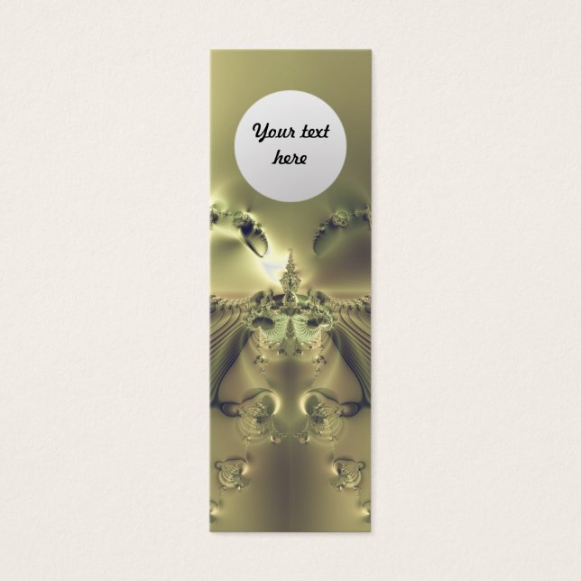 Metallic Flower Custom Bookmark (Front)