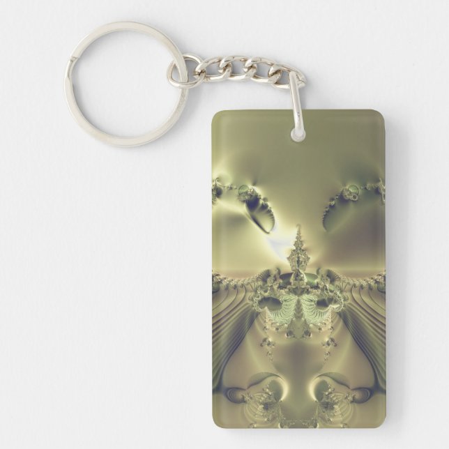 Metallic Flower Key Ring (Front)