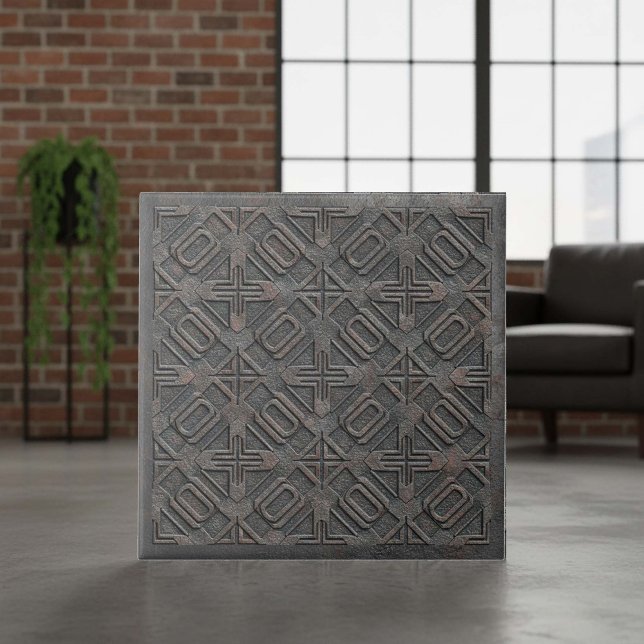 Metallic Geometric Cast Iron #7 ID1227 Tile (Creator Uploaded)