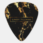 Metallic Gold and Black Marble Design 🎸