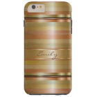Metallic Gold And Copper Stripes 2