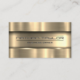 Metallic Gold Background Business Card