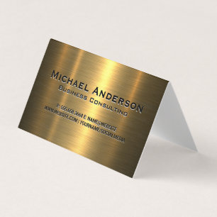 Metallic Gold Background Business Card