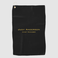 Metallic Gold & Black Professional Modern Elegant