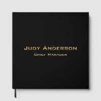 Metallic Gold & Black Professional Modern Elegant