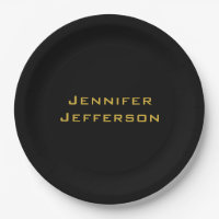 Metallic Gold & Black Professional Modern Elegant