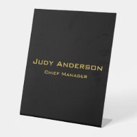 Metallic Gold & Black Professional Modern Elegant