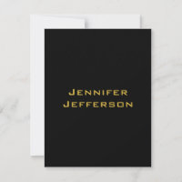 Metallic Gold & Black Professional Modern Elegant