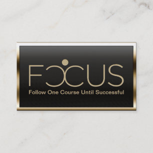 Metallic Gold Border Custom Logo Business Cards