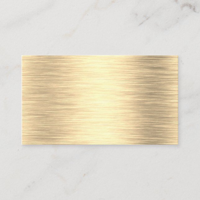 Metallic Gold Business Cards (Front)