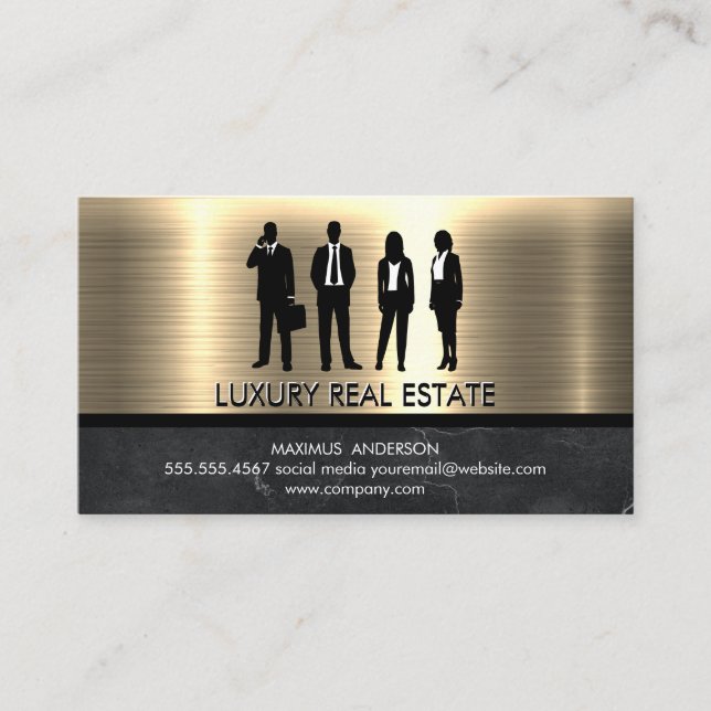 Metallic Gold | Business Professionals Card (Front)