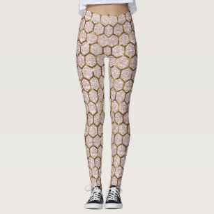 Women's Metallic Gold Leggings