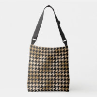 Metallic gold hounds tooth, fashion pattern.
