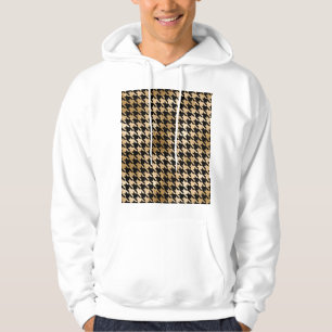 Metallic gold hounds tooth, fashion pattern. hoodie