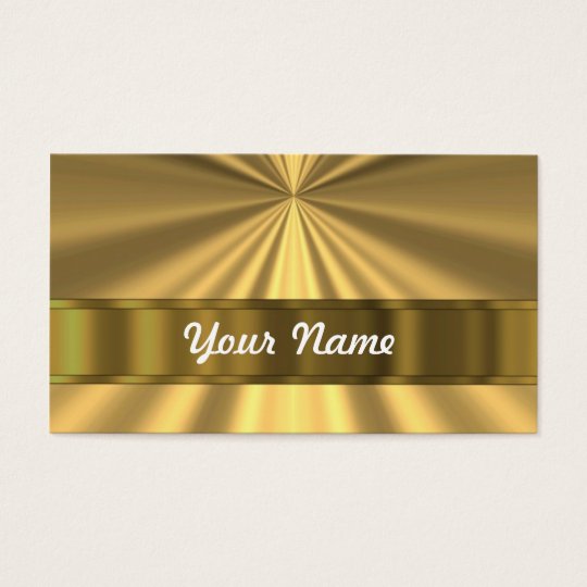 Metallic Gold looking Business Card