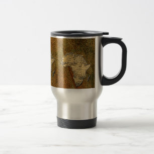 Metallic Gold Map of AFRICA Mug