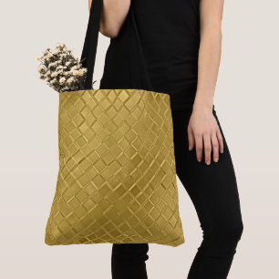 Metallic Gold Pattern Tote Bag