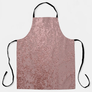 Metallic gold texture, rose quartz. apron
