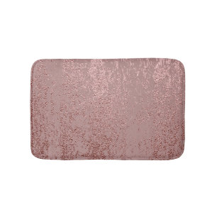 Metallic gold texture, rose quartz. bath mat