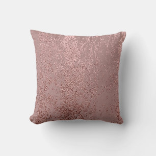 Metallic gold texture, rose quartz. cushion