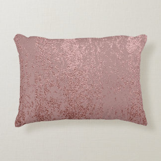 Metallic gold texture, rose quartz. decorative cushion