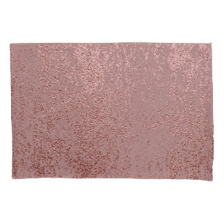 Metallic gold texture, rose quartz. pillowcase
