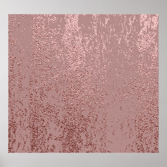 Metallic gold texture, rose quartz. poster (Front)