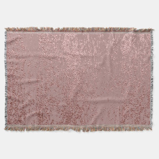 Metallic gold texture, rose quartz. throw blanket