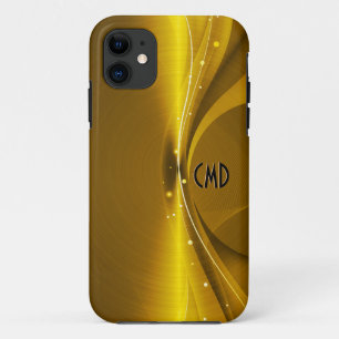 Metallic Gold Tones Stainless Steel Look iPhone 11 Case